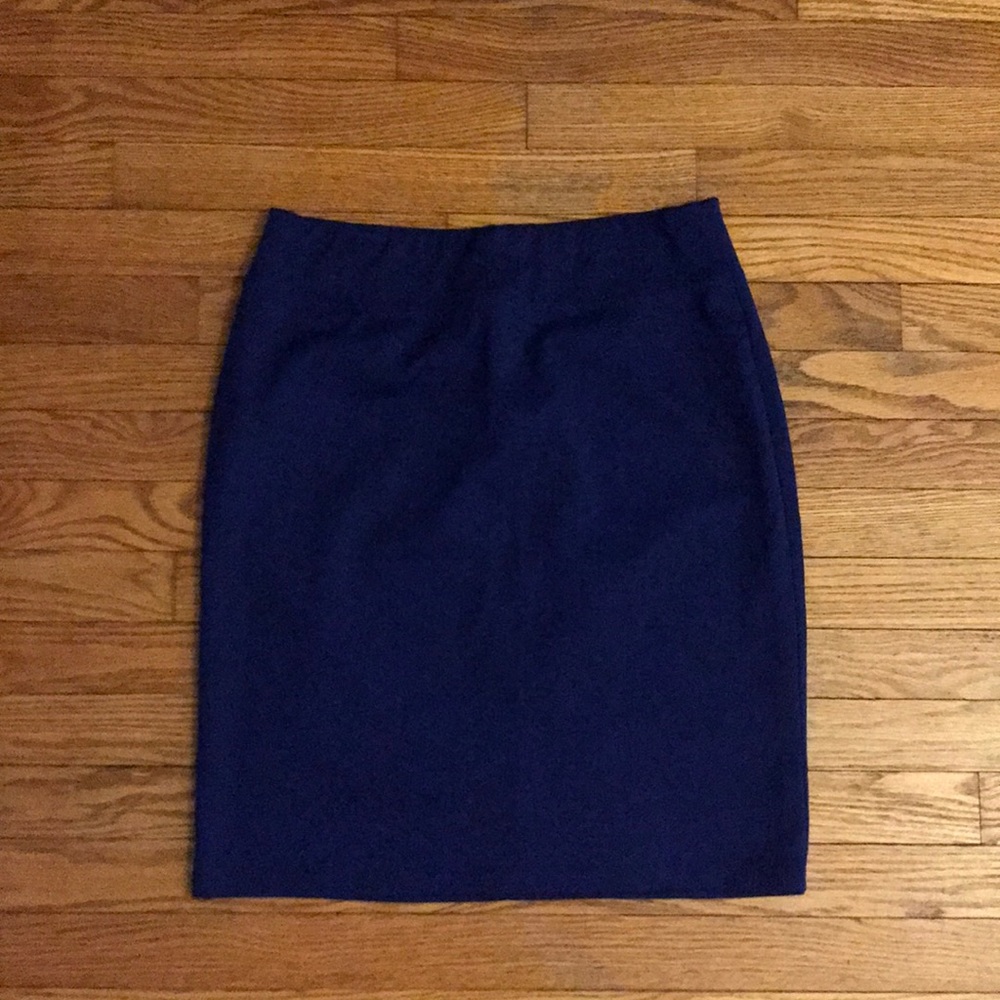 Dark blue stretch skirt